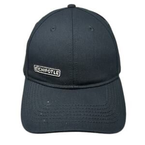 Loomstate Chipotle Baseball Cap Black One Size Organic Cotton Strapback Hat Logo
